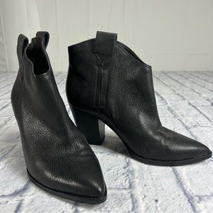 Lucky brand leather booties size 9 1/2